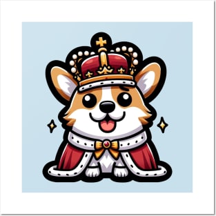 royal corgi Posters and Art